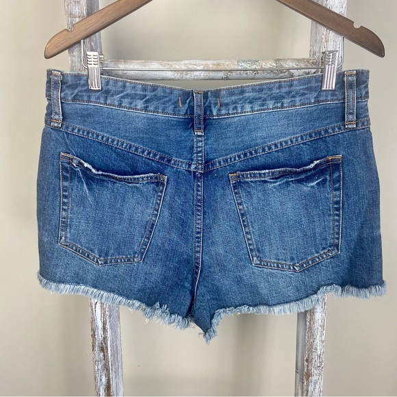 Free People Rock Denim Uptown Shorts Sz 31 Harbour Cutoff Shorts Distres… - Picture 9 of 10